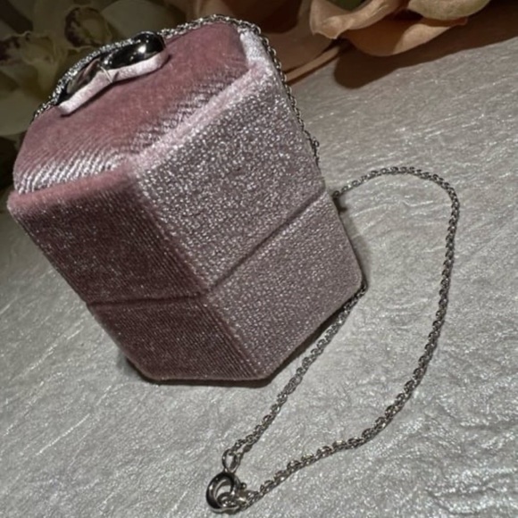 Silver Hearts Infinity Symbol Pendant Necklace with simulated Diamond accents - Picture 4 of 13